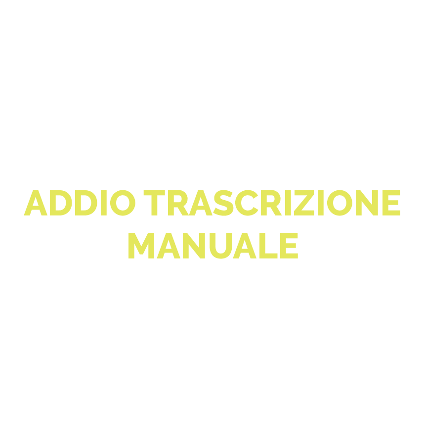 Addio trascrizioni manuali icona