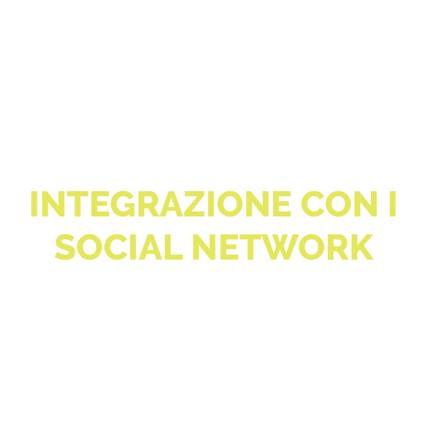 Integrazione con i social icona